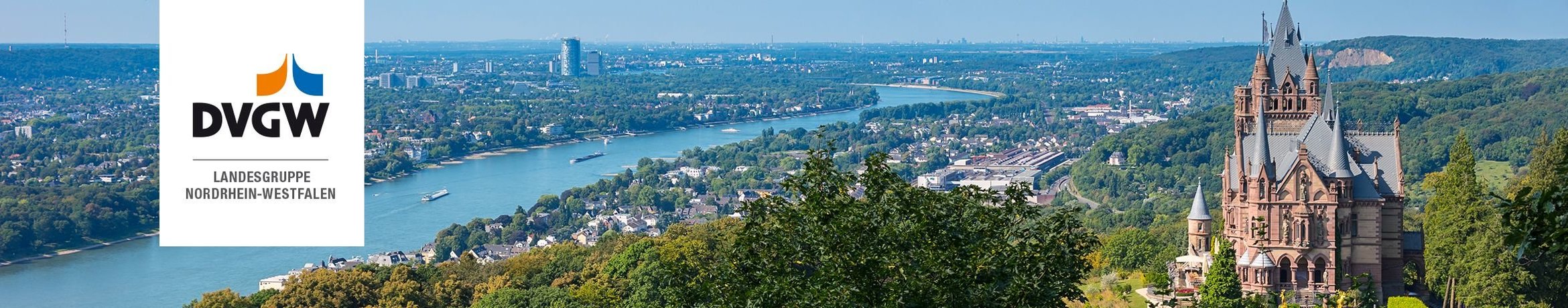Bonn am Rhein mit Drachenburg